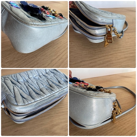 Miu Miu matelassé leather crossbody bag - Picture 6 of 14